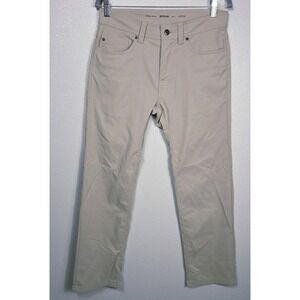 prAna Stretch Zion 5 Pocket Pants Mens 30x30 Khaki Nylon Stretch Straight Outdoo